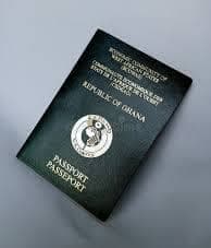 Republic of Ghana passport for applicant identification